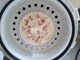 牛奶桃胶蒸蛋（甜）的做法步骤：4