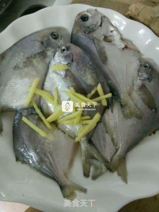 清蒸小鲳鱼的做法步骤：2