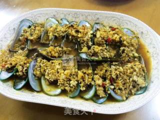 蒜香蒸青口的做法步骤：5