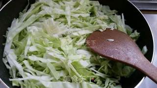 莲花白焖饭的做法步骤：4