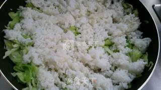 莲花白焖饭的做法步骤：5