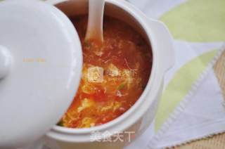 西红柿蛋花汤的做法步骤：11