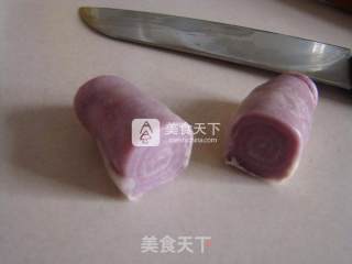 抹茶蛋黄酥和紫薯蛋黄酥的做法步骤：19