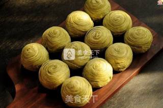 抹茶蛋黄酥和紫薯蛋黄酥的做法步骤：25