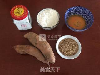芝麻红薯卷的做法步骤：1