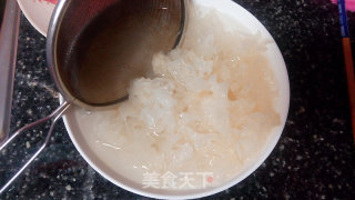 菜心烩银耳的做法步骤：3