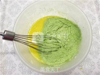 抹茶榴莲红豆蜜语蛋糕的做法步骤：7