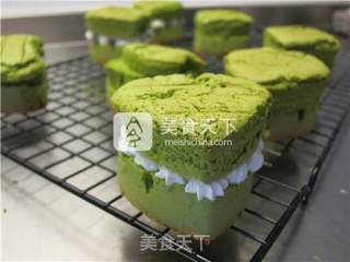 抹茶榴莲红豆蜜语蛋糕的做法步骤：23