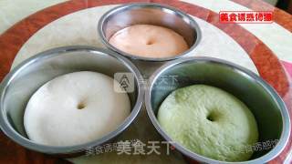 彩球紫薯椰蓉包的做法步骤：3