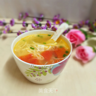 番茄金针菇蛋花汤的做法步骤：11