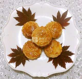 白豆沙月饼的做法步骤：23