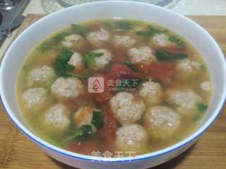 汆丸子（猪肉）的做法步骤：10