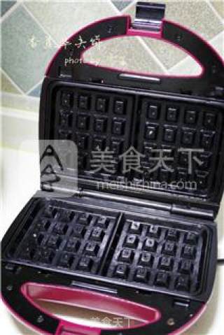 健康下午茶：香蕉华夫饼的做法步骤：10