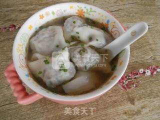 笋干木耳鲜肉馄饨的做法步骤：11