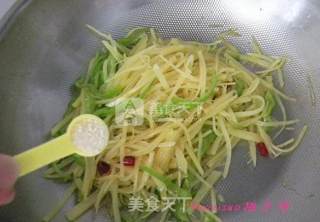 尖椒土豆丝的做法步骤：7