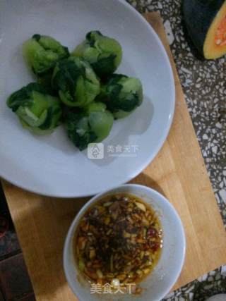 清拌油菜的做法步骤：3