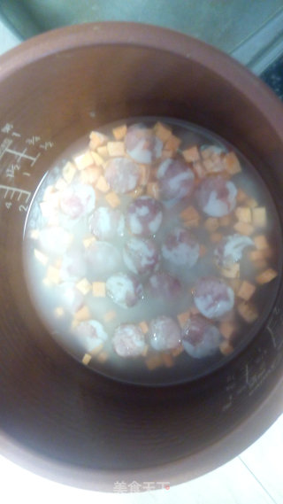 腊肠地瓜饭的做法步骤：2