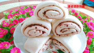 红豆沙花卷的做法步骤：8