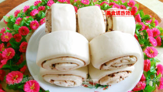 红豆沙花卷的做法步骤：9