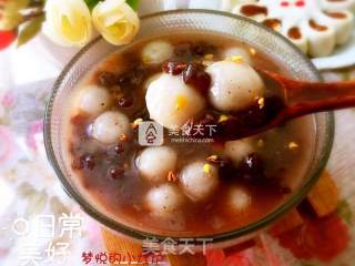 桂花红豆小丸子的做法步骤：8