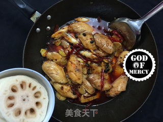 玄妙境界的香辣干锅鸡翅的做法步骤：34