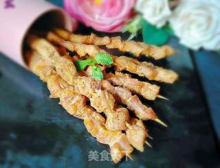 香辣烤肉串的做法步骤：13