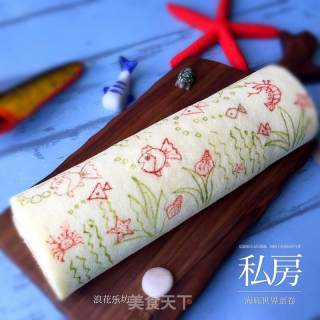 彩绘蛋卷一海底世界的做法步骤：14