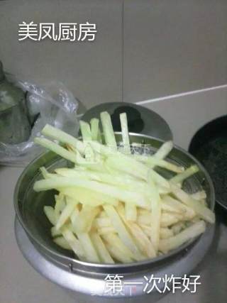 炸薯条的做法步骤：7