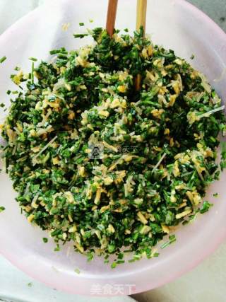 韭菜粉丝麻叶子扁食的做法步骤：15