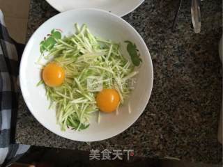 西葫芦塌子的做法步骤：3