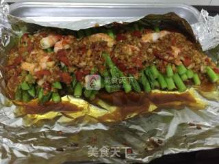 剁椒蒜蓉烤芦笋的做法步骤：5