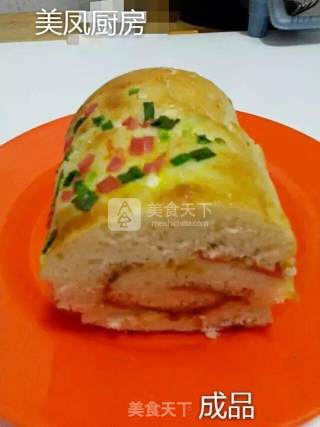 火腿面包卷的做法步骤：12
