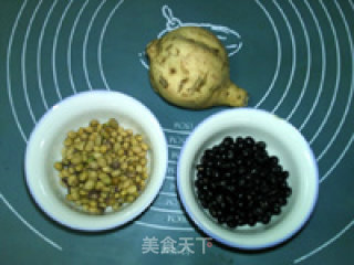 红薯黑黄豆浆的做法步骤：1