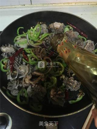 香辣鸡胗花的做法步骤：8
