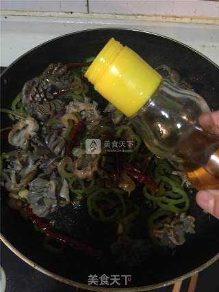 香辣鸡胗花的做法步骤：10