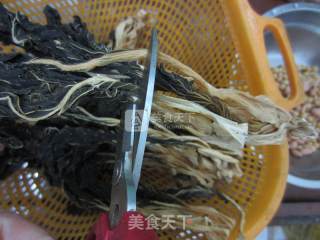 农家菜干瘦肉粥的做法步骤：2