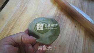 抹茶红豆沙酥的做法步骤：14