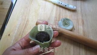 抹茶红豆沙酥的做法步骤：15