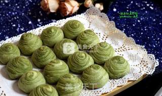 抹茶红豆沙酥的做法步骤：22