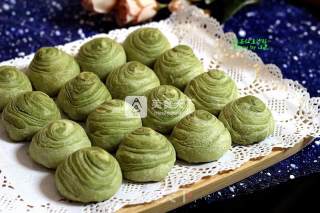 抹茶红豆沙酥的做法步骤：24