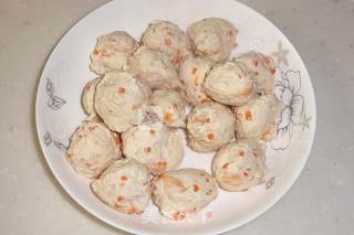 鸡肉鲜虾丸的做法步骤：6