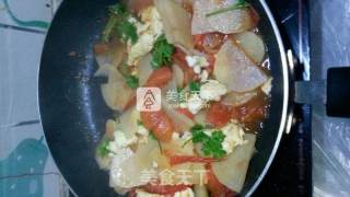 番茄土豆炒鸡蛋的做法步骤：6