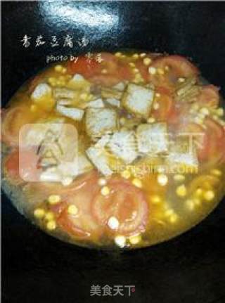 番茄豆腐汤的做法步骤：7