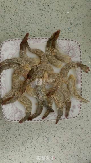 番茄味虾球的做法步骤：1