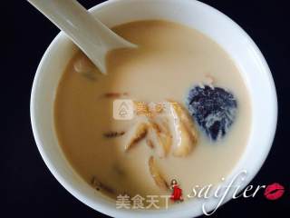 鱼胶炖牛奶的做法步骤：5