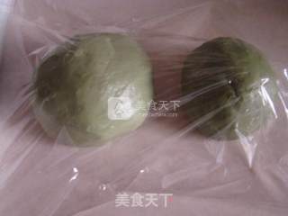 抹茶椰蓉开口酥的做法步骤：2