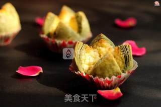 抹茶椰蓉开口酥的做法步骤：17