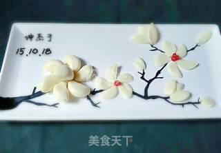 蒜香梅花摆盘的做法步骤：12