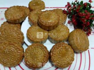 广式豆沙蛋黄月饼的做法步骤：39