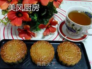 广式豆沙蛋黄月饼的做法步骤：42